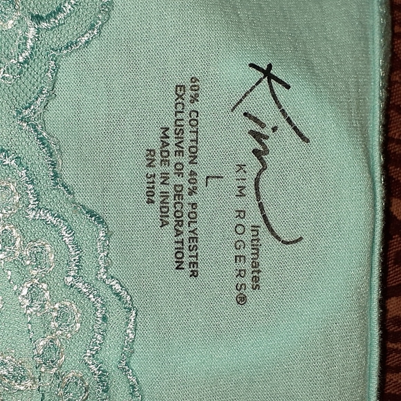 KIM ROGERS 2 PIECE SLEEPWEAR SET. POWDER BLUE SIZE L - Picture 5 of 7